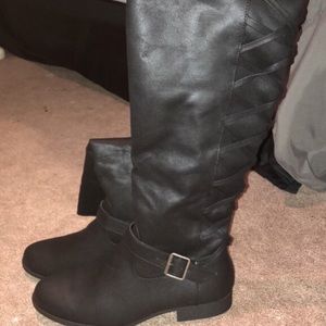 Black high boots